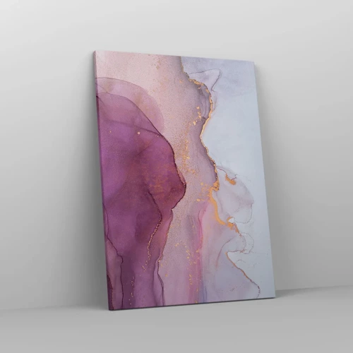 Canvas picture - Waves of Violet and Purple - 50x70 cm