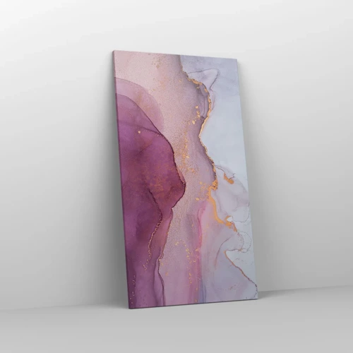 Canvas picture - Waves of Violet and Purple - 55x100 cm