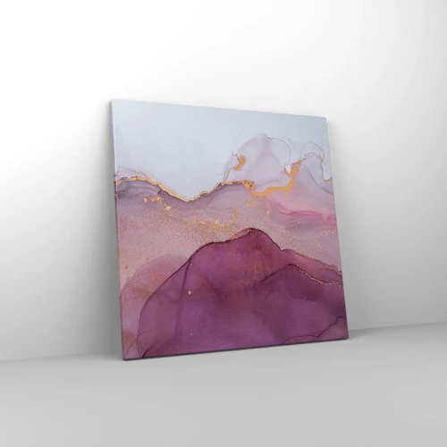 Canvas picture - Waves of Violet and Purple - 60x60 cm