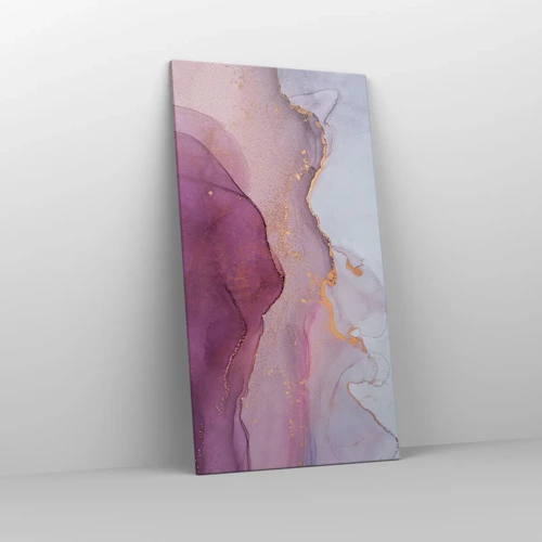 Canvas picture - Waves of Violet and Purple - 65x120 cm