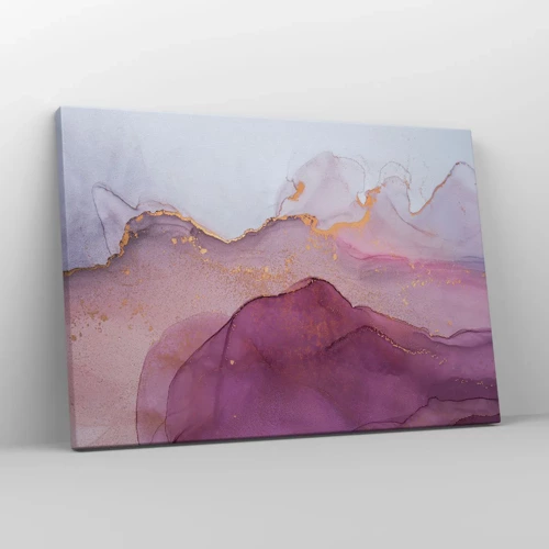 Canvas picture - Waves of Violet and Purple - 70x50 cm