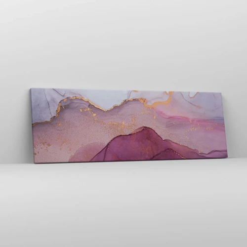 Canvas picture - Waves of Violet and Purple - 90x30 cm