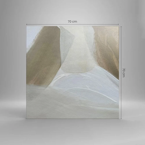 Canvas picture - Waves of White - 70x70 cm