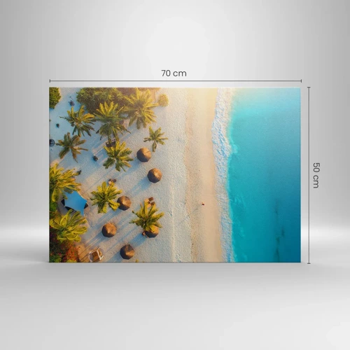 Canvas picture - Welcome to Paradise - 70x50 cm