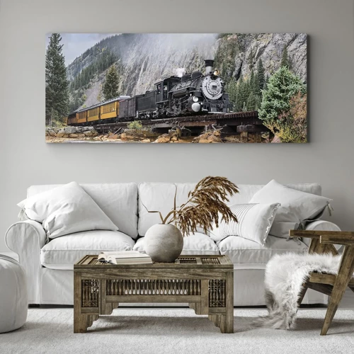 Canvas picture - Where Are You off to? - 100x40 cm