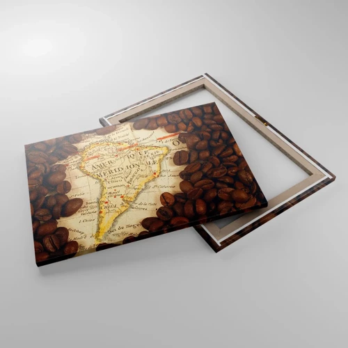 Canvas picture - Where Does the Best Coffee Come from? - 70x50 cm