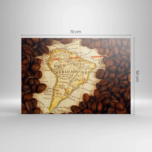 Canvas picture - Where Does the Best Coffee Come from? - 70x50 cm