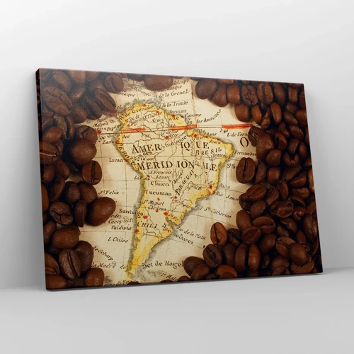 Canvas picture - Where Does the Best Coffee Come from? - 70x50 cm