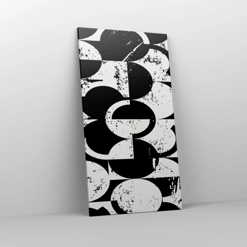 Canvas picture - White Is White and Black Is Black - 65x120 cm