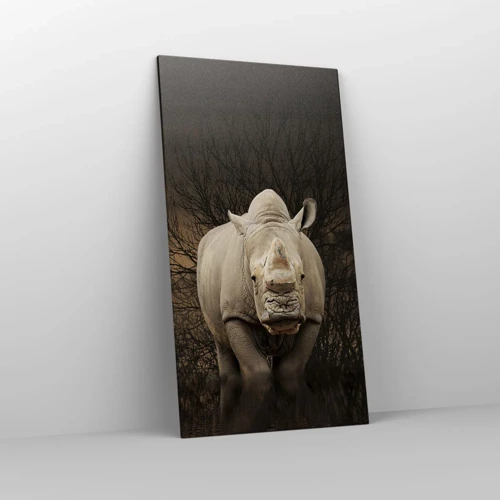 Canvas picture - White against Nature - 65x120 cm