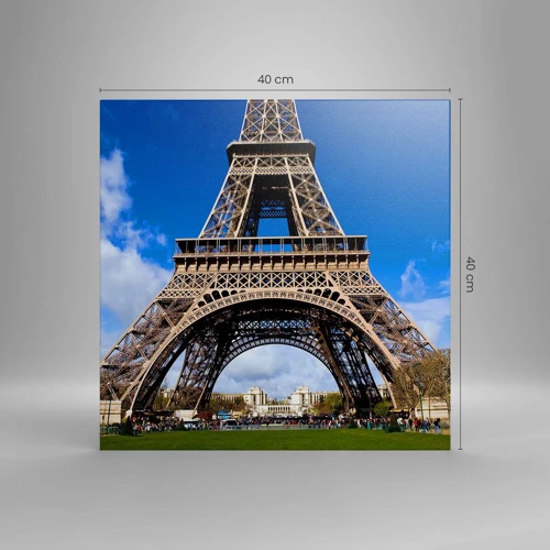 Canvas picture - Whole Paris at Her Feet - 40x40 cm