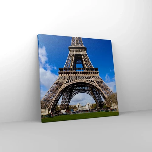 Canvas picture - Whole Paris at Her Feet - 40x40 cm