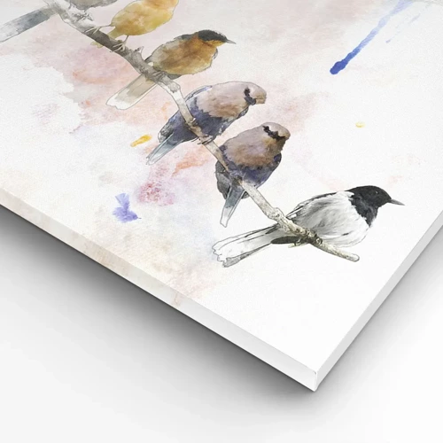 Canvas picture - Winged Encounter - 120x50 cm