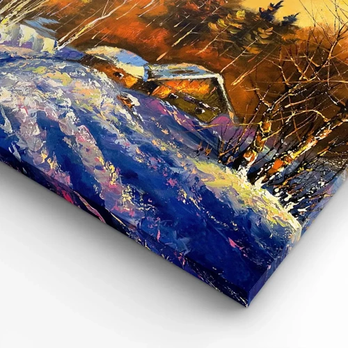 Canvas picture - Winter Impression in the Sun - 50x70 cm