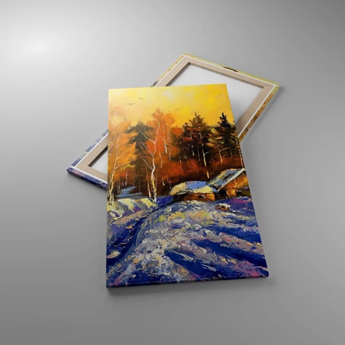 Canvas picture - Winter Impression in the Sun - 55x100 cm