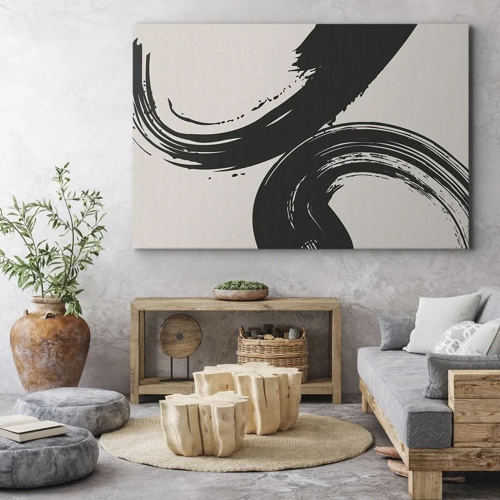 Canvas picture - With Big Circural Strokes - 120x80 cm