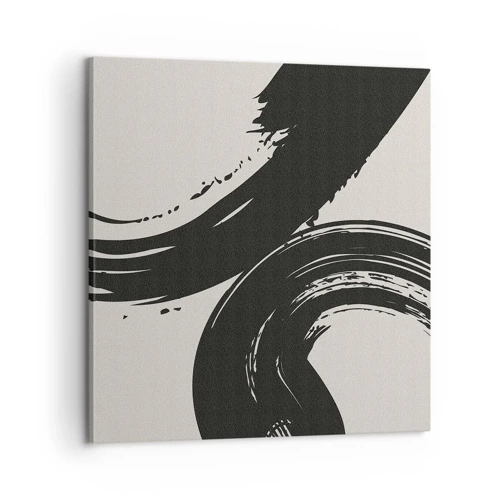 Canvas picture - With Big Circural Strokes - 60x60 cm