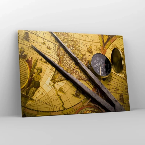 Canvas picture - With a Compass through the Seas - 100x70 cm