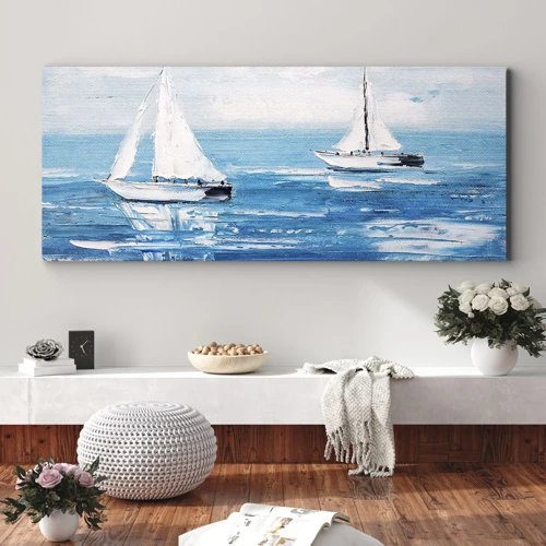 Canvas picture - With a Friend by the Side - 100x40 cm