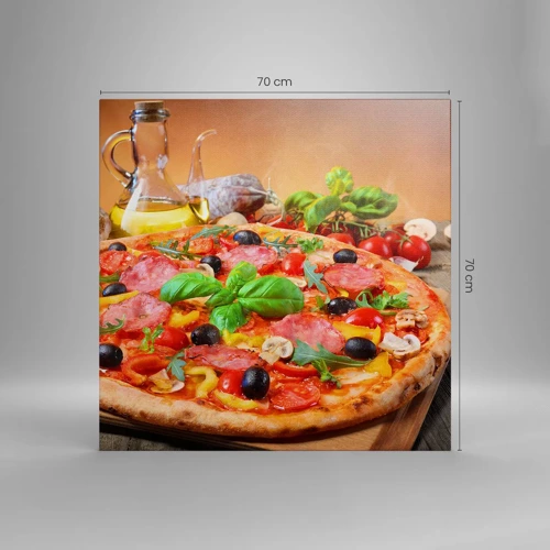 Canvas picture - With a Real Italian Flavouring - 70x70 cm