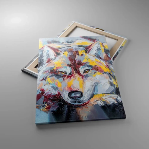 Canvas picture - Wolf Eyes - 50x70 cm