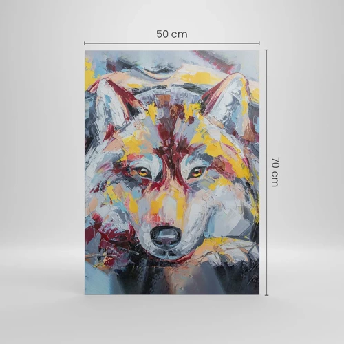 Canvas picture - Wolf Eyes - 50x70 cm