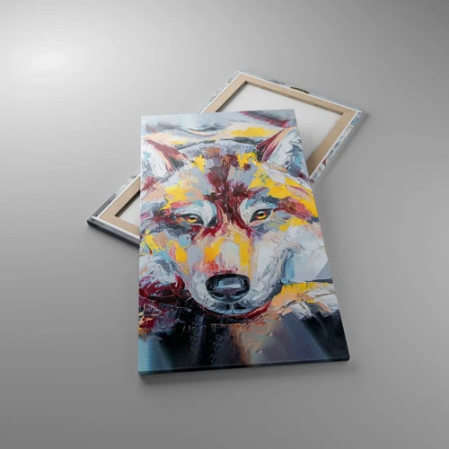 Canvas picture - Wolf Eyes - 55x100 cm