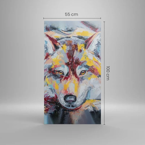 Canvas picture - Wolf Eyes - 55x100 cm