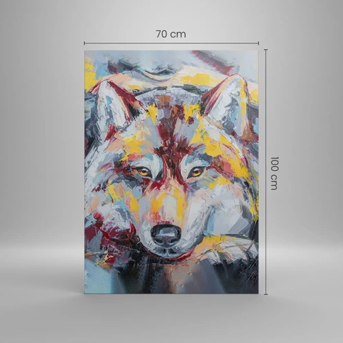 Canvas picture - Wolf Eyes - 70x100 cm