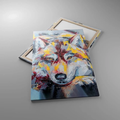 Canvas picture - Wolf Eyes - 80x120 cm