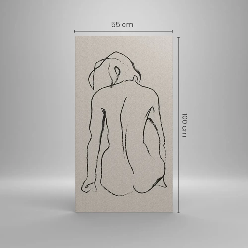 Canvas picture - Woman Nude - 55x100 cm