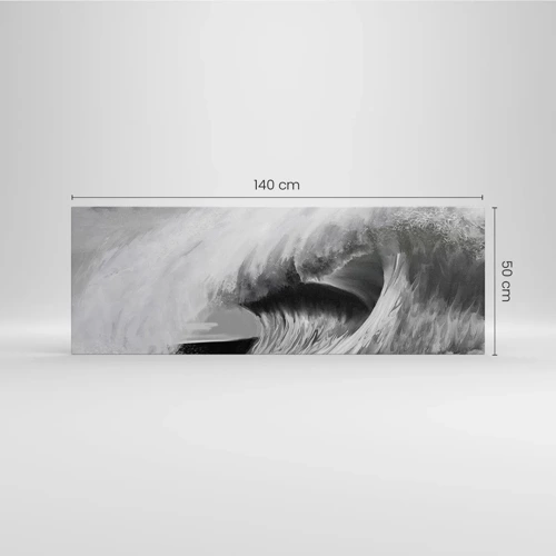 Canvas picture - Wrath of the Ocean - 140x50 cm