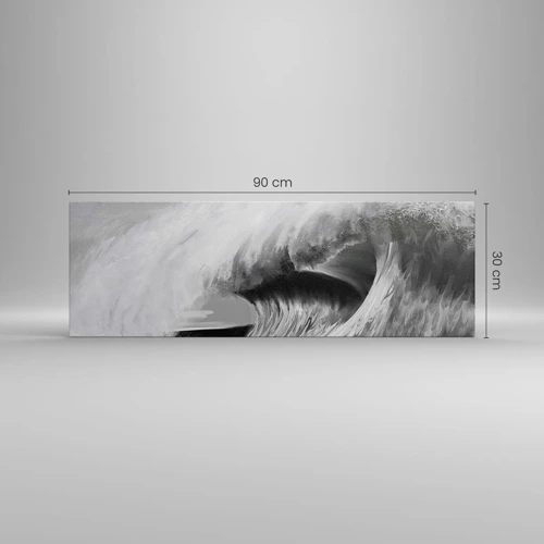 Canvas picture - Wrath of the Ocean - 90x30 cm