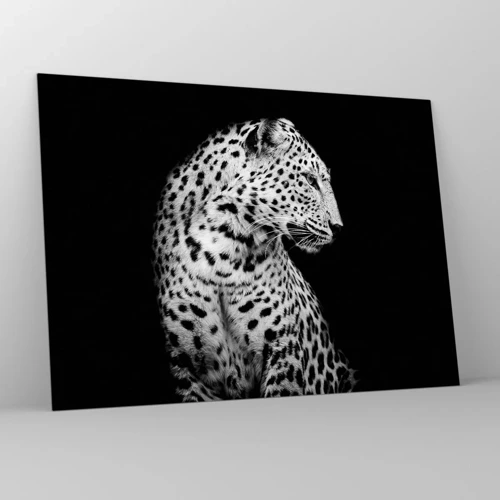 Glass picture - A Perfect Right Profile  - 70x50 cm