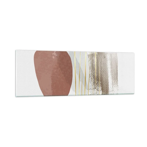 Glass picture - Abstract Colonnade - 90x30 cm