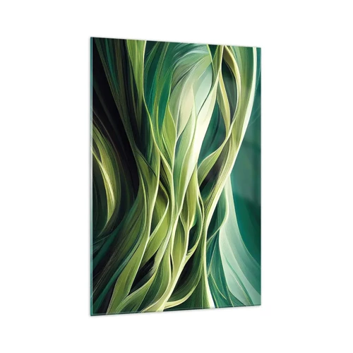 Glass picture - Abstract Playing Green - 70x100 cm