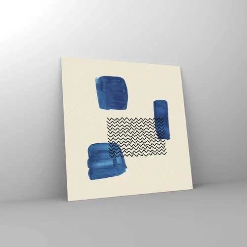 Glass picture - Abstract Quartet - 60x60 cm