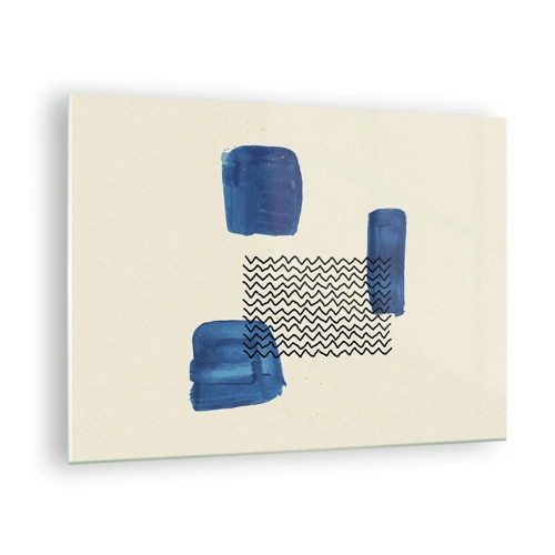 Glass picture - Abstract Quartet - 70x50 cm
