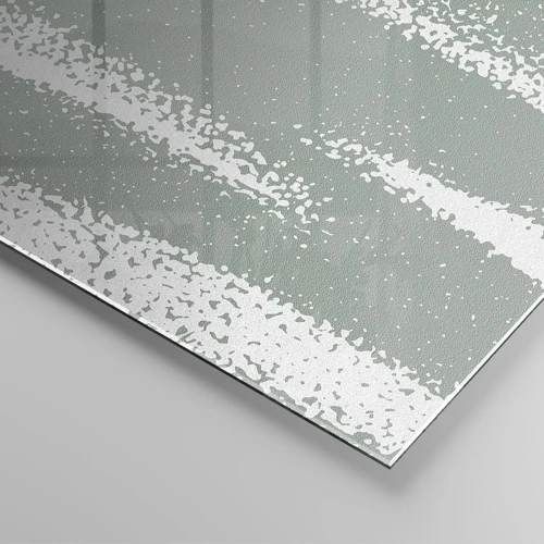 Glass picture - Abstrcat in Winter Climate - 100x40 cm