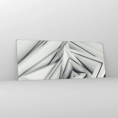 Glass picture - Acute Angles Budding - 100x40 cm