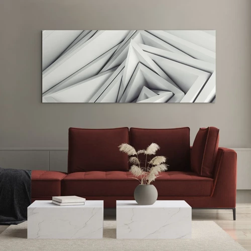 Glass picture - Acute Angles Budding - 120x50 cm