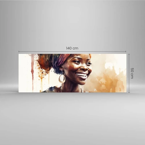 Glass picture - African Queen - 140x50 cm