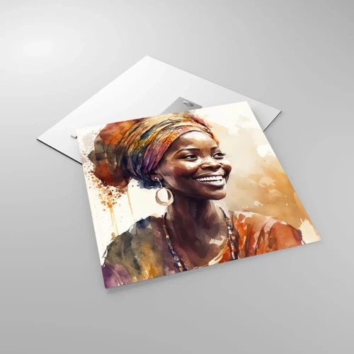 Glass picture - African Queen - 50x50 cm