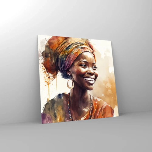 Glass picture - African Queen - 50x50 cm