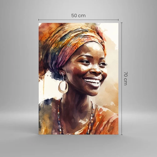 Glass picture - African Queen - 50x70 cm