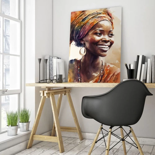 Glass picture - African Queen - 50x70 cm