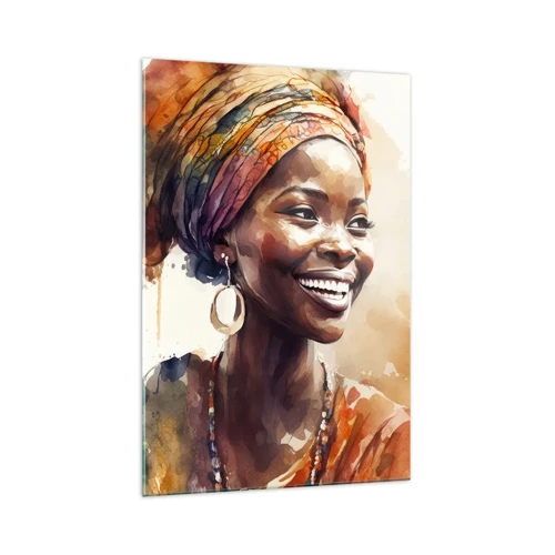 Glass picture - African Queen - 70x100 cm