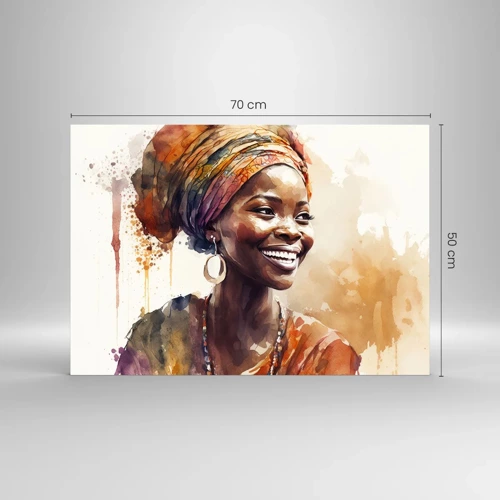 Glass picture - African Queen - 70x50 cm