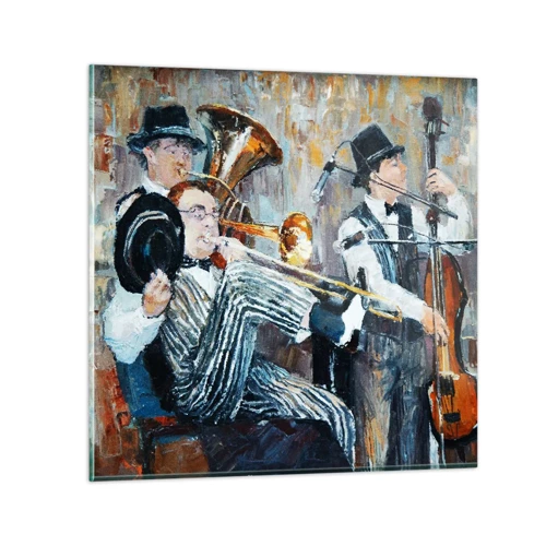 Glass picture - All That Jazz - 30x30 cm