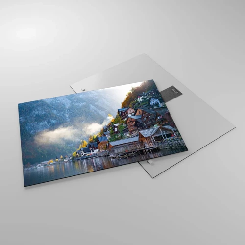 Glass picture - Alpine Atmosphere - 70x50 cm